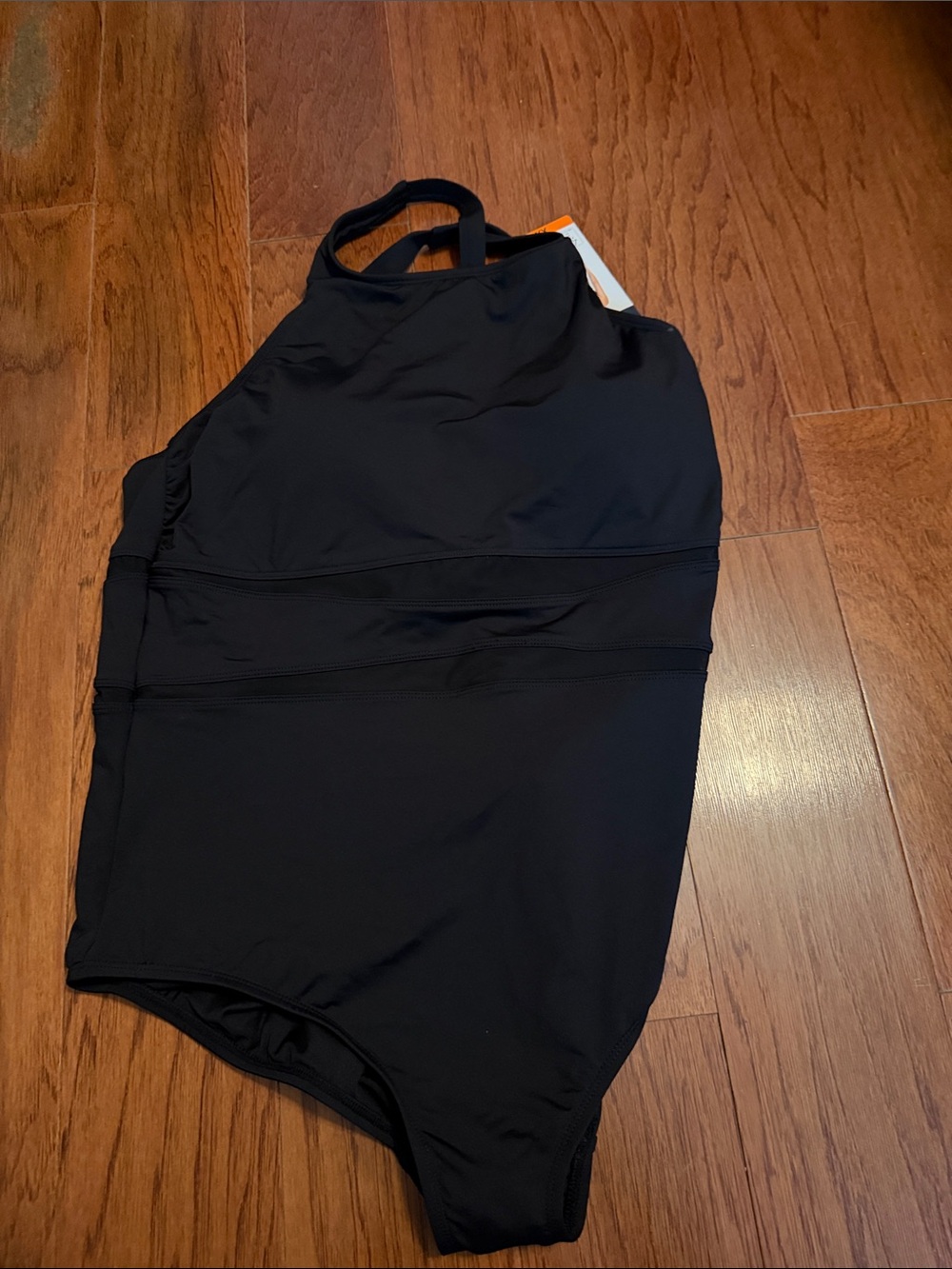 Lands' End Black One-Piece Swimsuit (XXL)